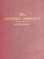 The Criminal Imbecile