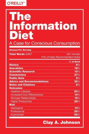 The Information Diet: A Case for Conscious Comsumption