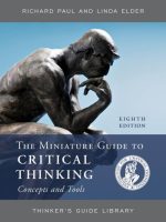 The Miniature Guide to Critical Thinking