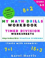 My Math Drills Workbook - Timed Division Worksheets
